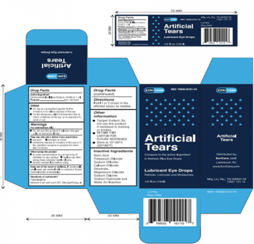 Artificial Tears eye drops recalled by EzriCare