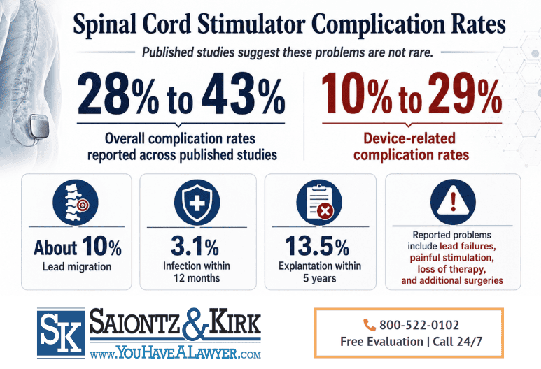 Lawsuits Over Spinal Cord Stimulator Problems and Complications
